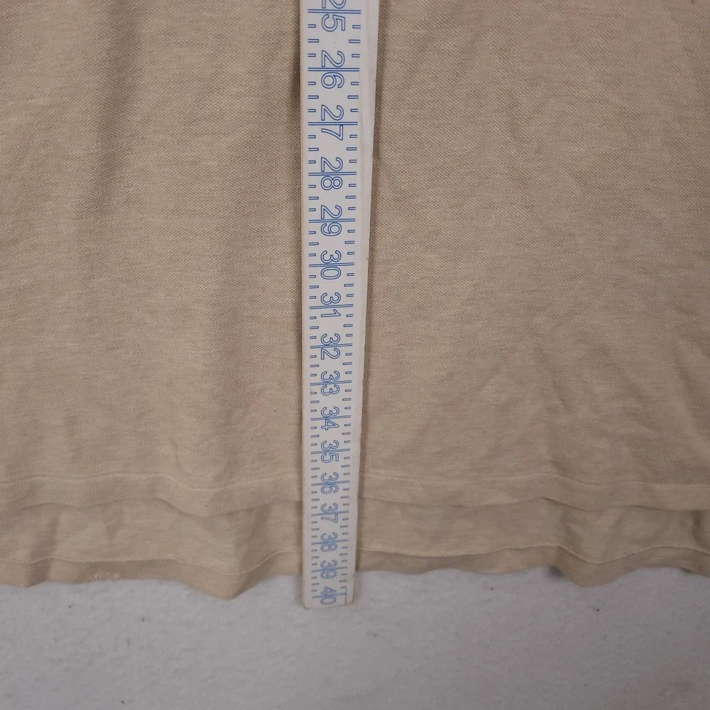 Polo Ralph Lauren Polo Shirt Mens 2XLT Tan Beige Short Sleeve Cotton Pique Pony